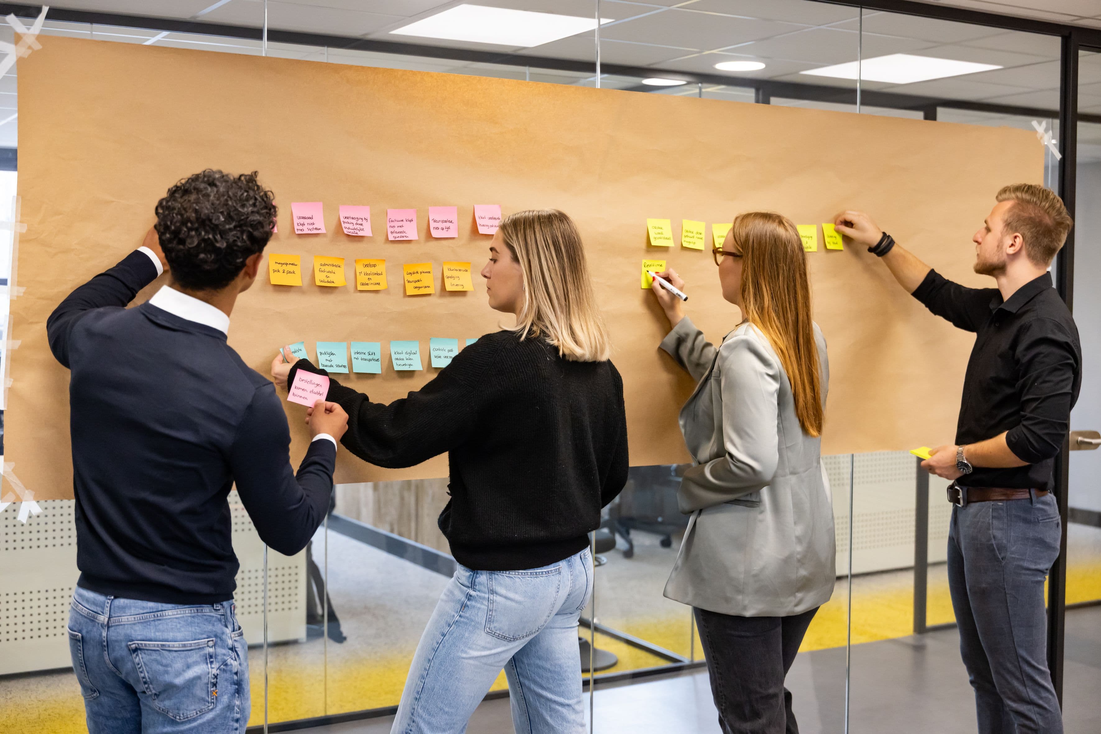 Lean brown paper sessie